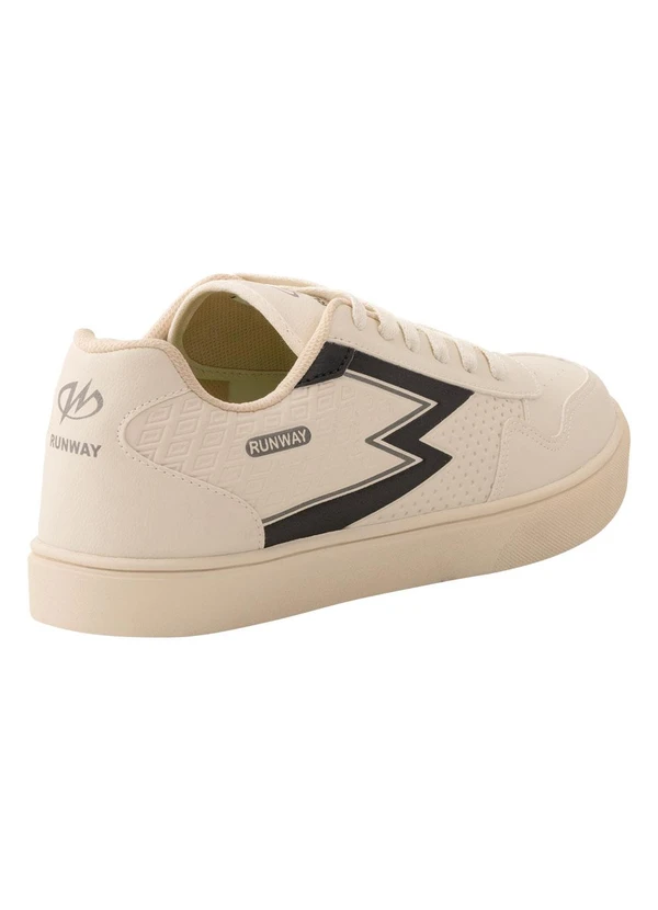 Perfecta - Tênis Casual Bege em Sintético 2