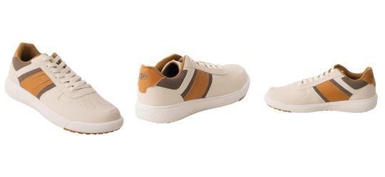 T�nis Casual Bege En Sint�tico