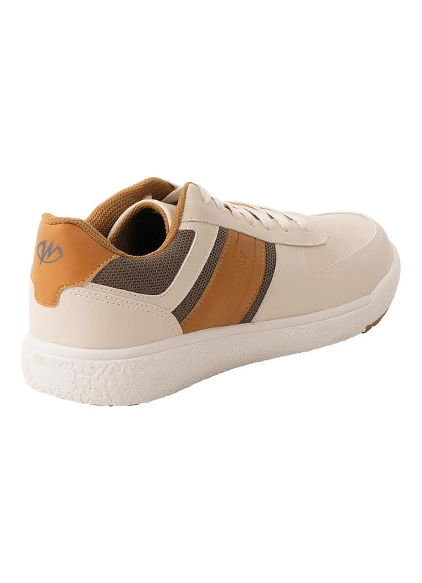 Perfecta - Tênis Casual Bege En Sintético 2