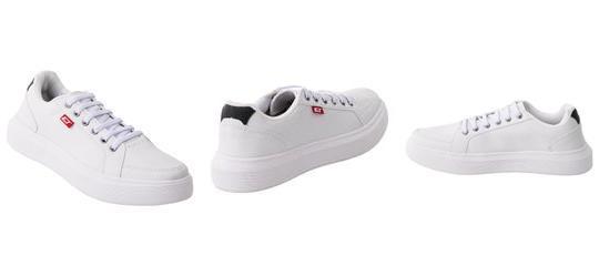 T�nis Casual Branco com Cadar�o em El�stico