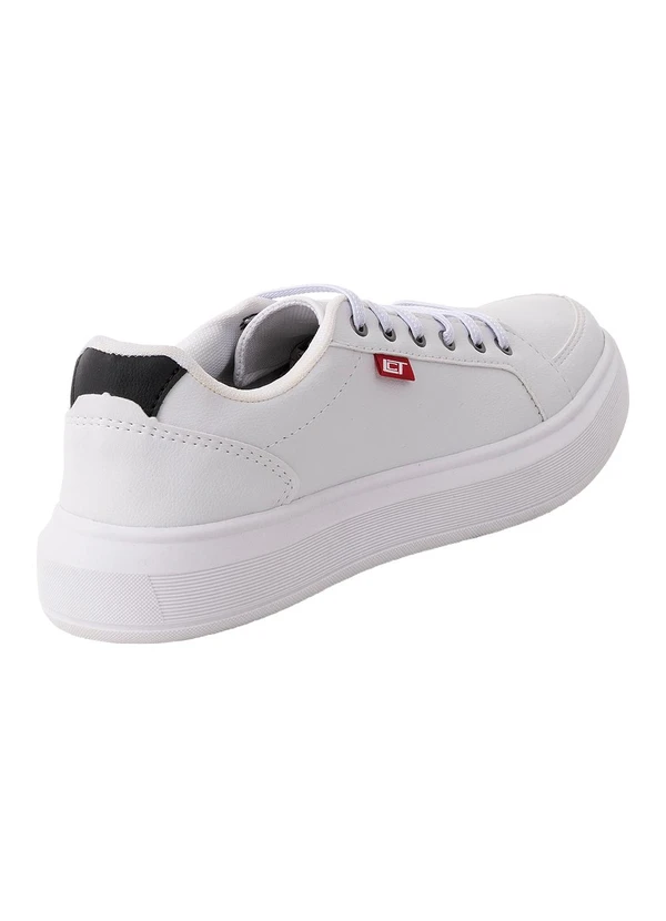 Perfecta - Tênis Casual Branco com Cadarço em Elástico 2