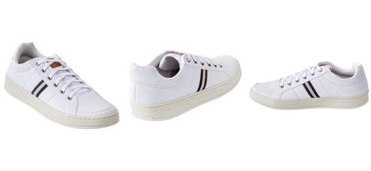 T�nis Casual Branco em Sint�tico