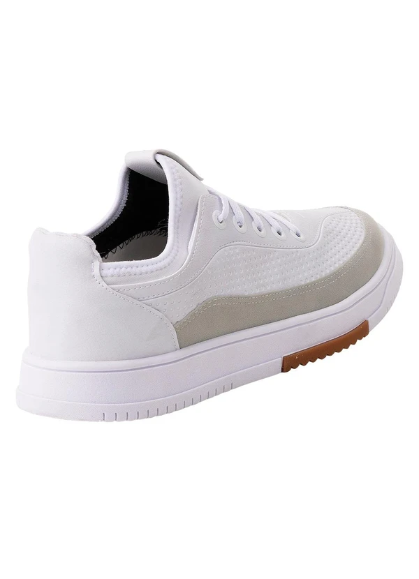 Perfecta - Tênis Casual Branco em Sintético 2