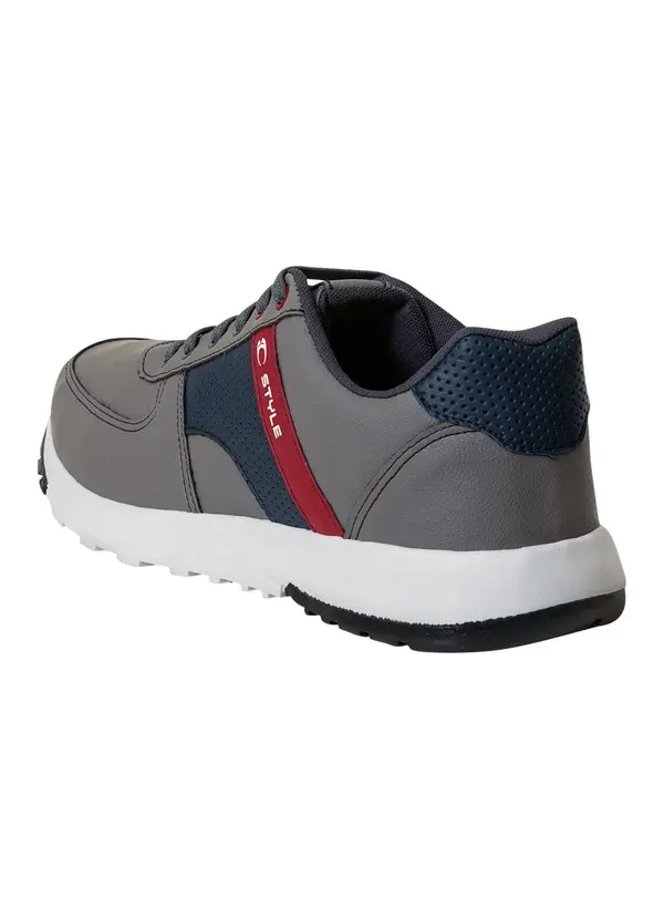 Perfecta - Tênis Casual Cinza em Sintético 2