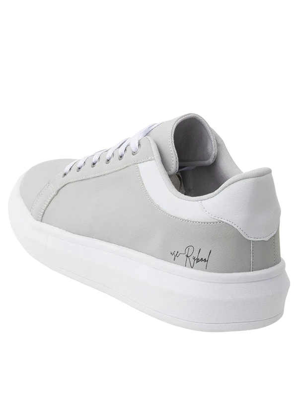 Perfecta - Tênis Casual Cinza em Sintético 2