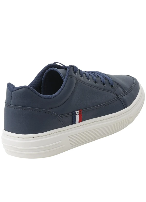 Perfecta - Tênis Casual Marinho em Sintético 2