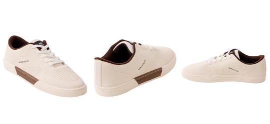 T�nis Casual Off White em Sint�tico