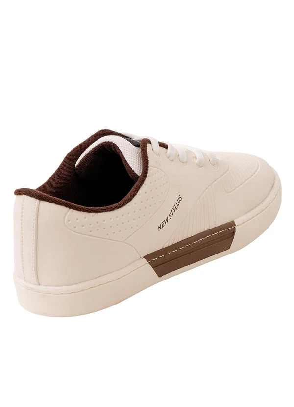 Perfecta - Tênis Casual Off White em Sintético 2