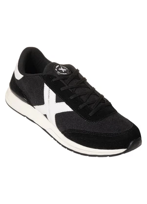 Perfecta - Tênis Casual Preto com Detalhes em Camurça - PERFECTA