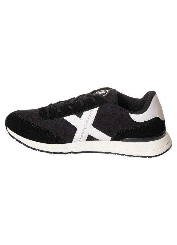 Perfecta - Tênis Casual Preto com Detalhes em Camurça 3