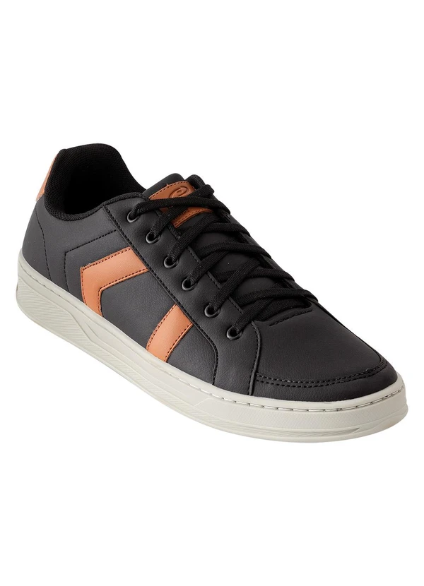 Perfecta - Tênis Casual Preto e Sintético