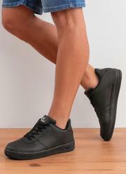 T�nis Casual Preto em Sint�tico