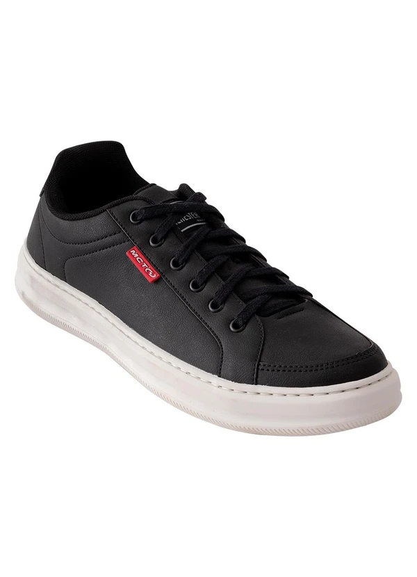 Perfecta - Tênis Casual Preto em Sintético