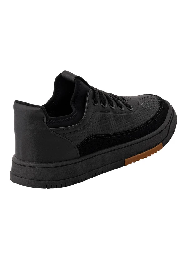 Perfecta - Tênis Casual Preto em Sintético 2