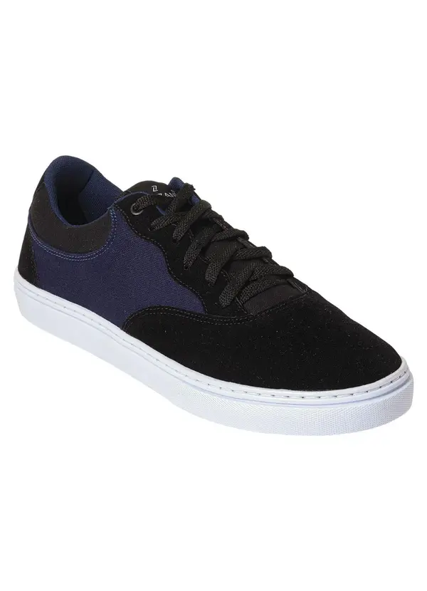 Perfecta - Tênis Marinho com Detalhe em Camurça