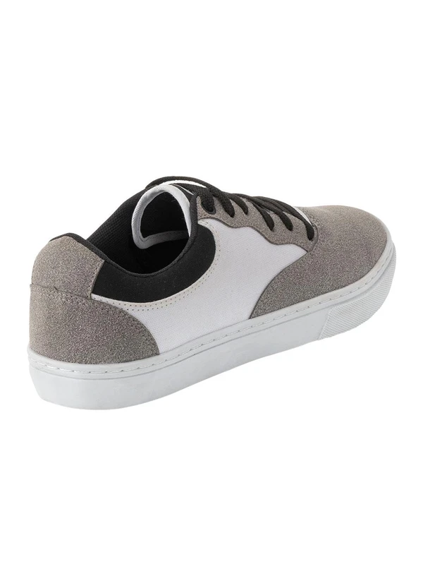 Perfecta - Tênis Masculino Cinza em Camurça 2