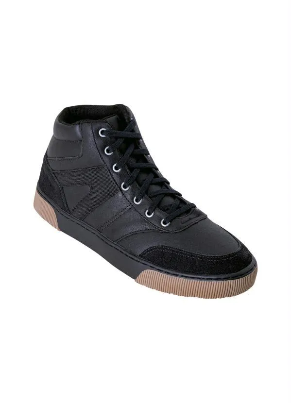 Perfecta - Tênis Masculino Preto com Sola Costurada