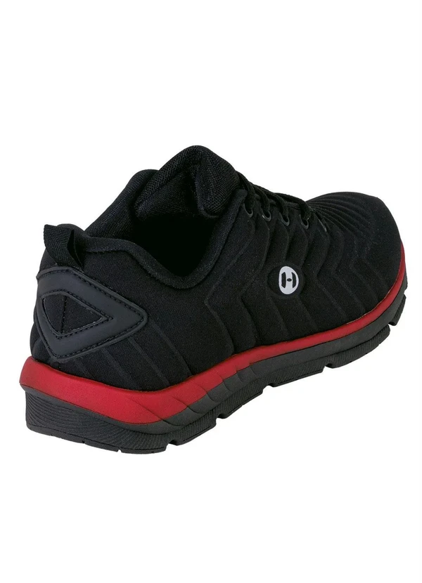 Perfecta - Tênis Esporte Preto em Tecido com Estampa 2