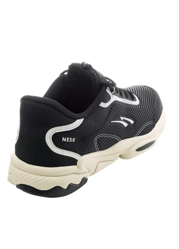 Perfecta - Tênis Esporte Preto em Tecido 2