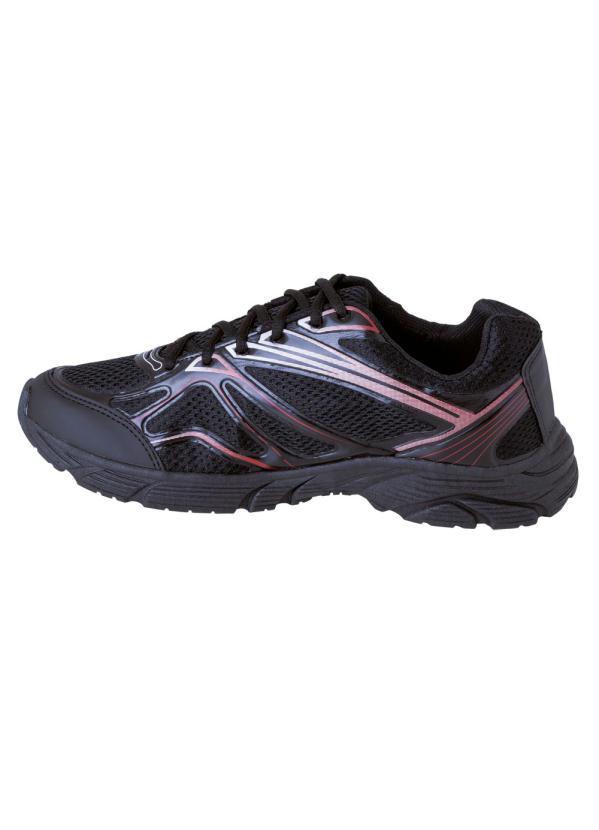 Outlet - Tênis Preto em Tecido com Sintético 3