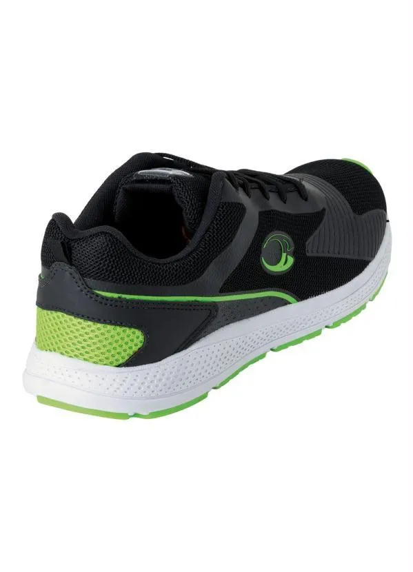 Perfecta - Tênis Preto em Tecido Estampado 2