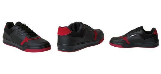 T�nis Casual Preto com Detalhes em Vermelho