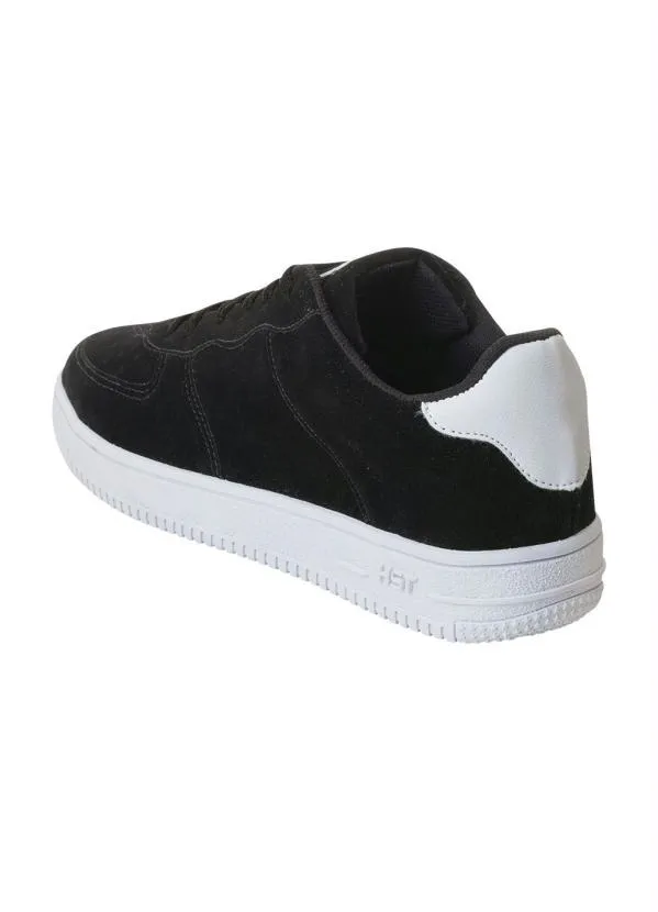 Perfecta - Tênis Casual Preto em Camurça Sintética 2