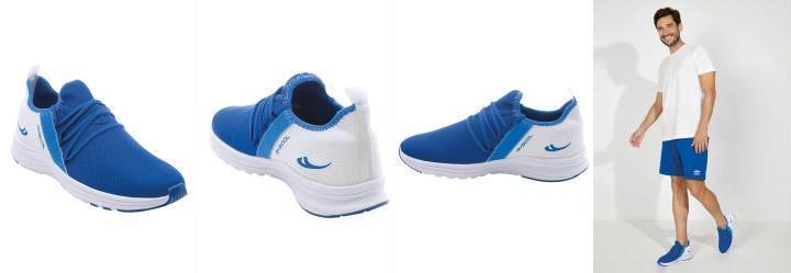 Tnis Esporte Azul com Detalhes em Sinttico