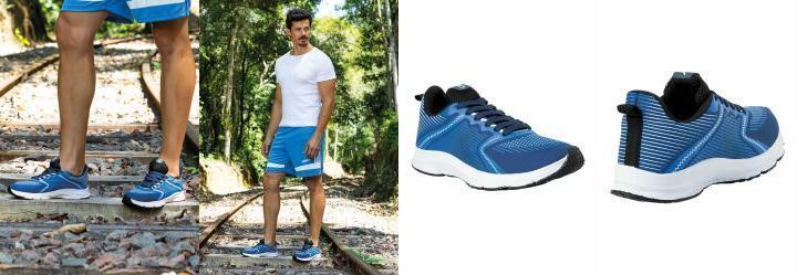 Tnis Esporte Azul em Tecido