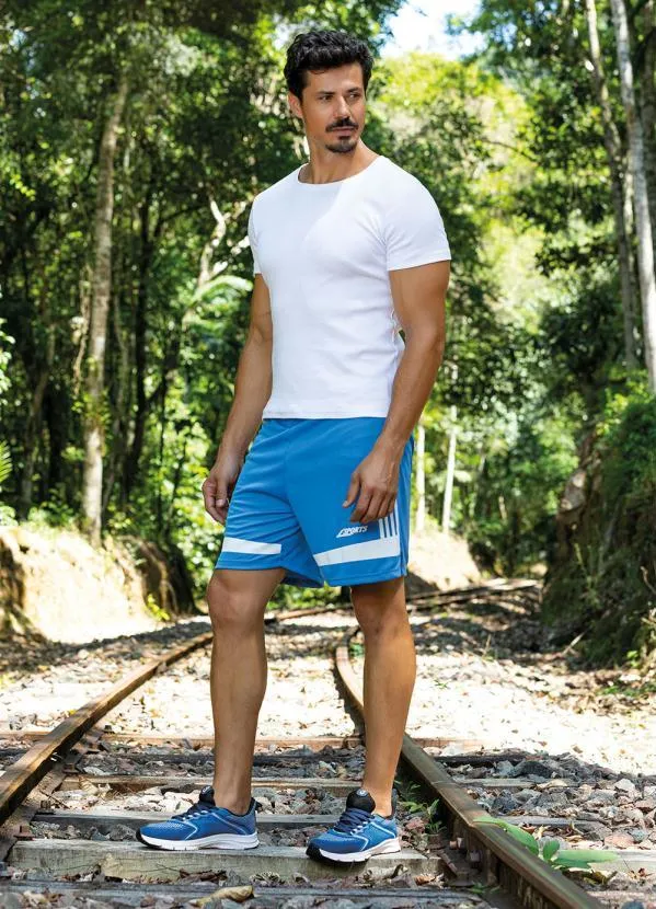 Perfecta - Tênis Esporte Azul em Tecido 2