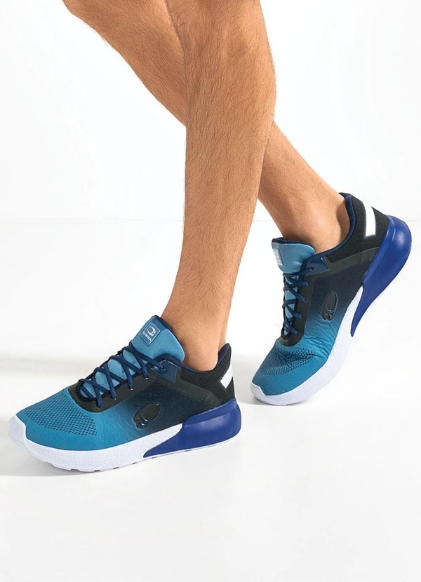 Perfecta - Tênis Esporte Azul em Tecido