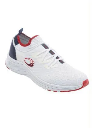 Perfecta - Tenis Esporte Branco e Marinho em Tecido - PERFECTA
