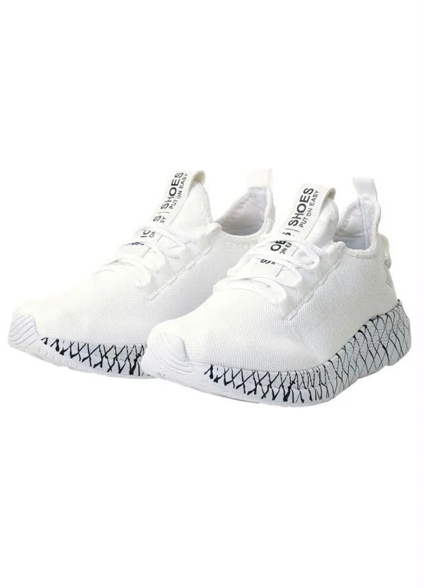 Perfecta - Tênis Esporte Branco em Tecido 4