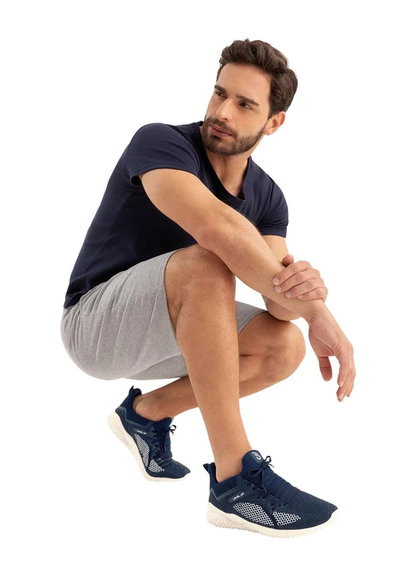 Perfecta - Tênis Esporte Marinho em Tecido com Sintético 2