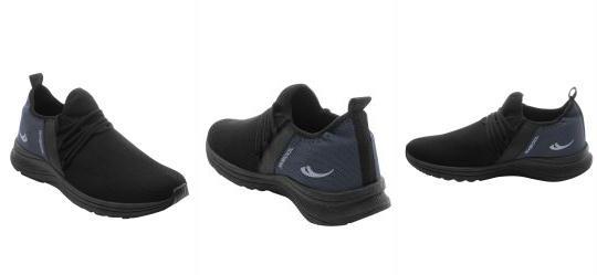 T�nis Esporte Preto com Detalhes em Sint�tico