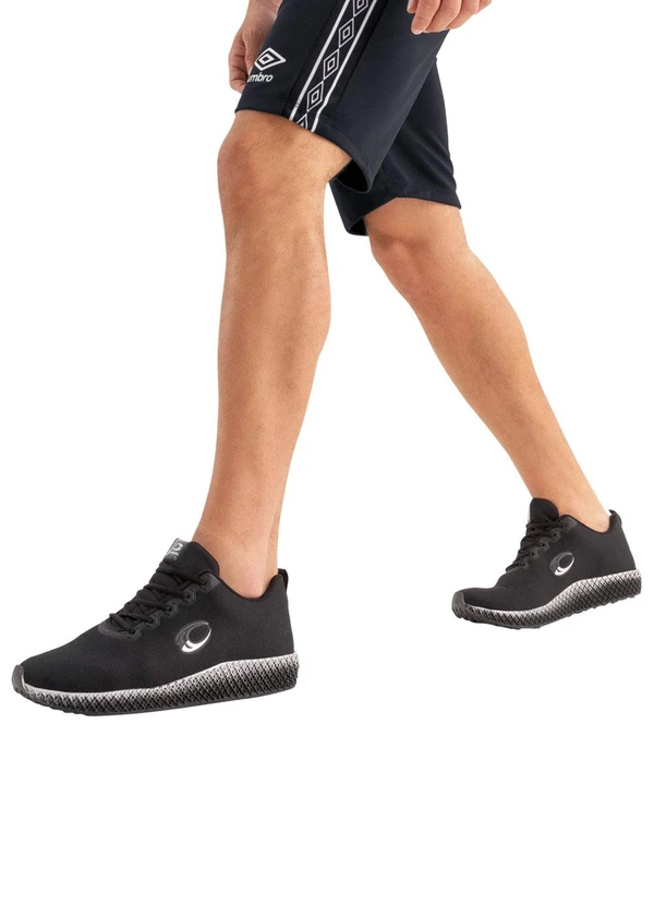 Perfecta - Tênis Esporte Preto com Solado Degradê