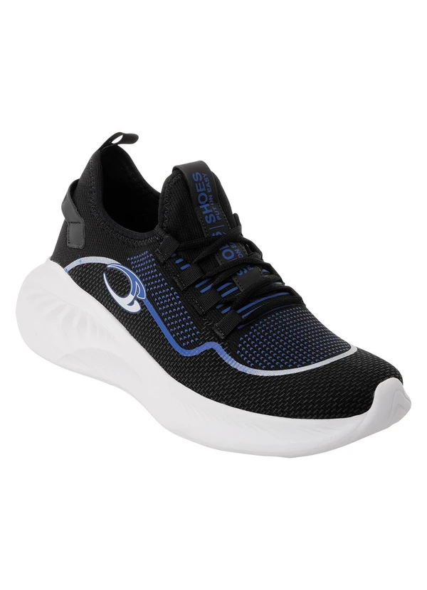 Perfecta - Tênis Esporte Preto com Solado em Eva