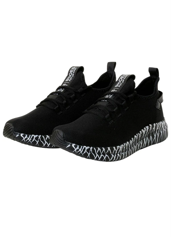 Perfecta - Tênis Esporte Preto em Têcido 7