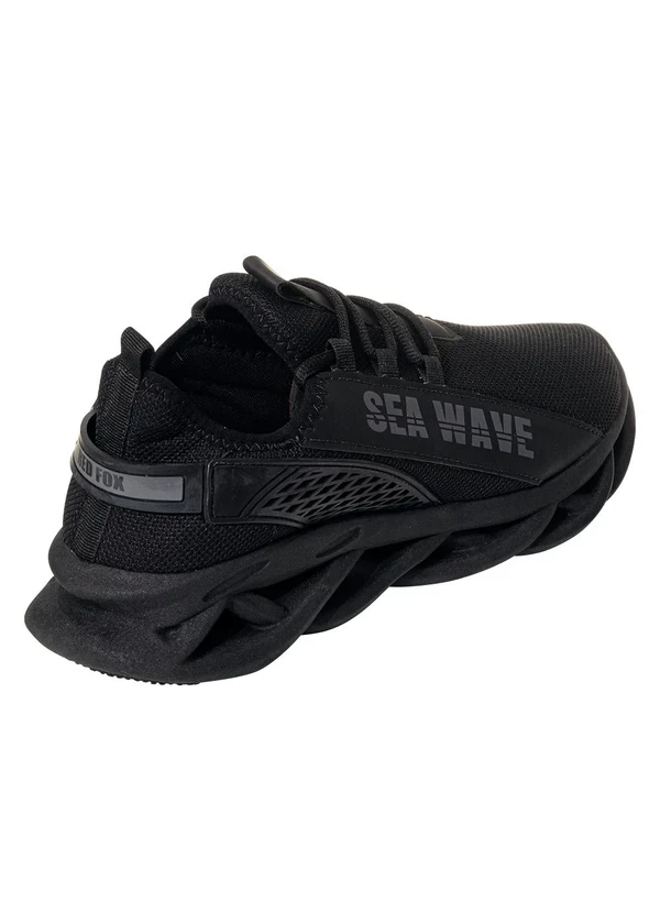 Perfecta - Tênis Esporte Preto em Tecido 2