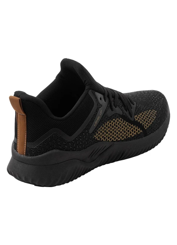 Perfecta - Tênis Esporte Preto em Tecido