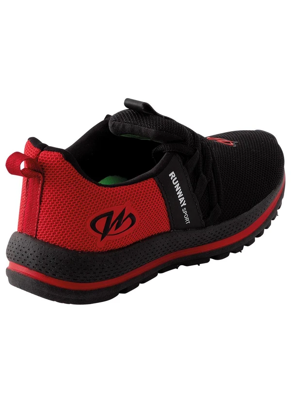 Perfecta - Tênis Esporte Preto em Tecido 2