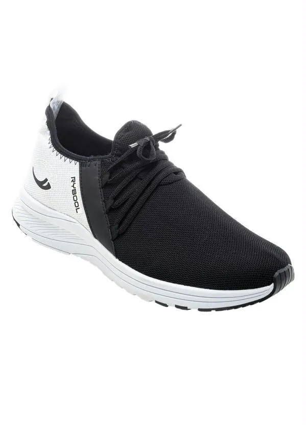 Perfecta - Tênis Esportivo Preto em Tecido