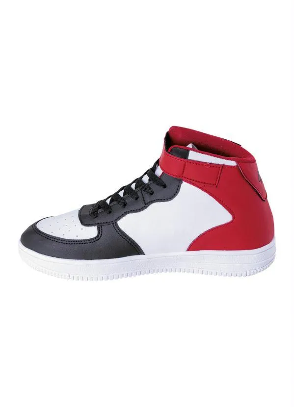 Tênis Modelo Cano Alto Vermelho com Velcro Perfecta