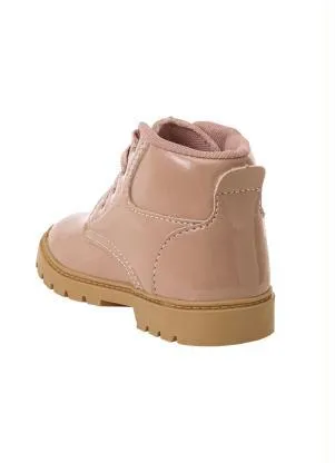 Perfecta - Bota Infantil Nude em Verniz - PERFECTA