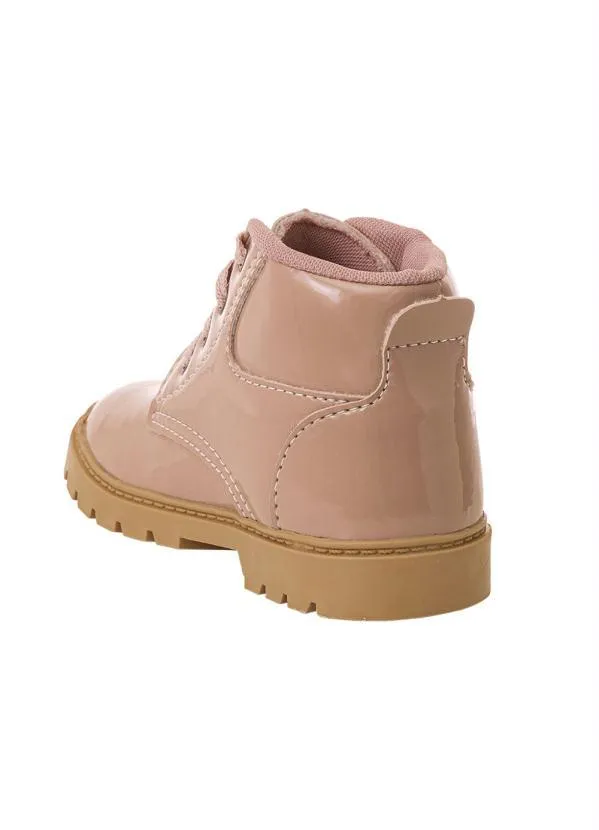 Perfecta - Bota Infantil Nude em Verniz 2