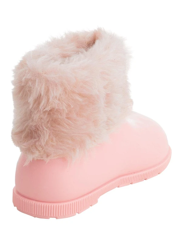 Perfecta - Bota Infantil Rosa com Pelos Sintéticos 2