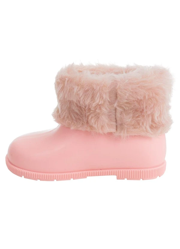 Perfecta - Bota Infantil Rosa com Pelos Sintéticos 3
