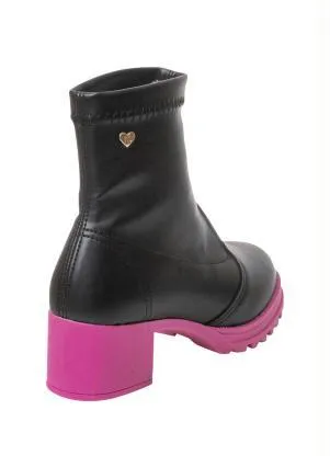 Bota Molekinha (Preto) em Sintético - MOLEKINHA