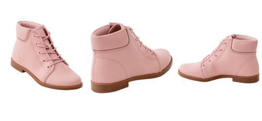 Bota Molekinha Rosa em Sint�tico