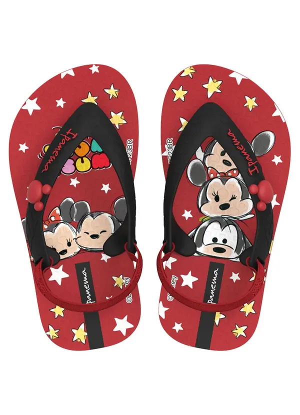 Grendene Kids - Chinelo Baby Ipanema Disney Vermelho 2